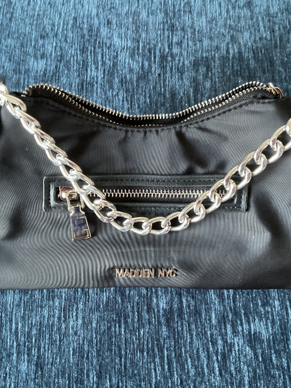 Madden NYC Black & Silver Clutch